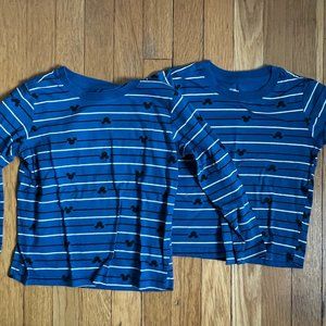 Mickey Mouse Bundle! Long sleeve shirts 4T and 6T; 2 hats one toddler, one kid.